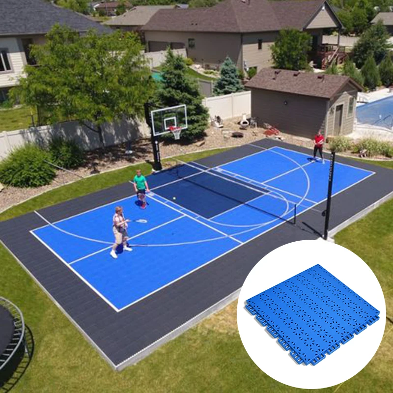 Long Warranty Pp Floating Antislip Diy Interlocking Pickleball Courts Flooring Field With Best Quality
