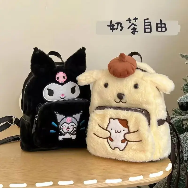 SS Sanrioed Anime My Melody kulomi  Backpacks for Children Kawaii Toys Backpack Internet Celebrity Niche Primary