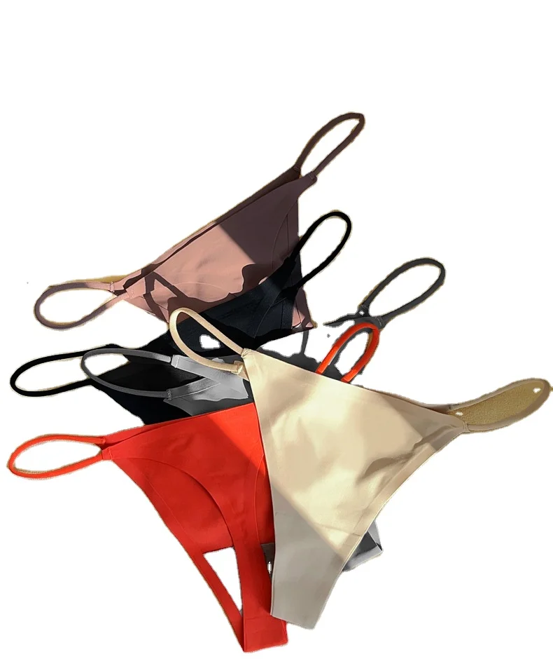 Custom Logo Letter Print Cotton G String Thong Bikini Big Plus Size Womens Underwear Panties Private Label Thong G String