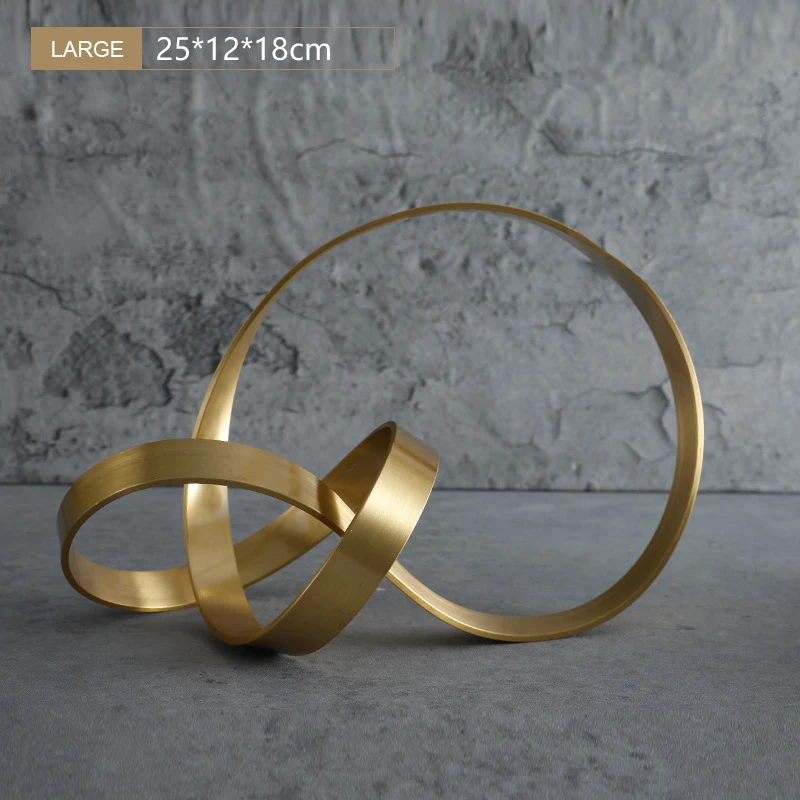 Modern Minimalist Soft Furnishings Accessories Ornaments Metal Twisted Space Creative Desktop Ornaments