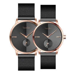 Quick Release Milanese Strap Couple Watch Japan Movt Pair Watch Minimal Lovers Watch