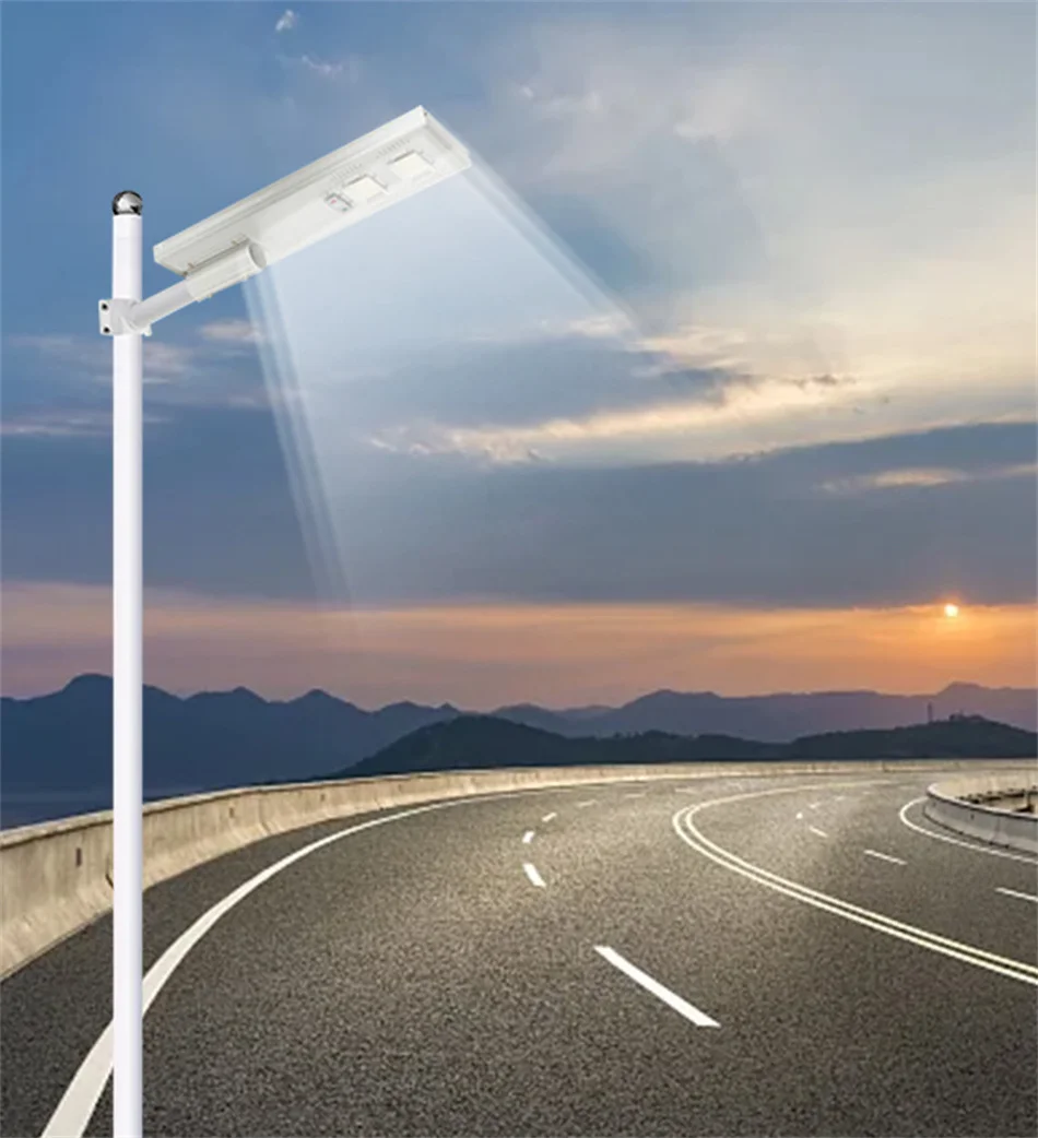 Outdoor solar street lights waterproof  ip66 200w suitable for various environment high safety decorative outside street lights