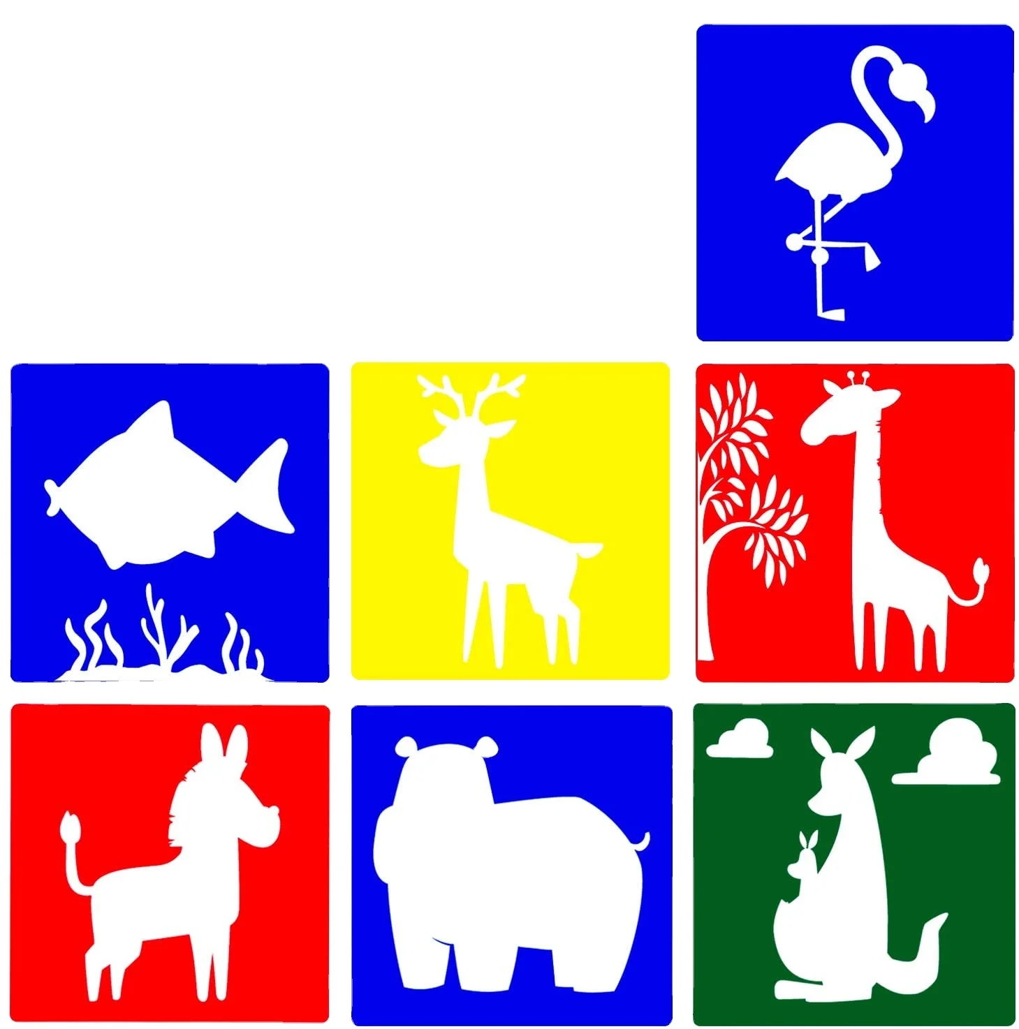 animal stencils farm reusable  painting stencils for scrapbooking drawing tracing  stencils for painting templates