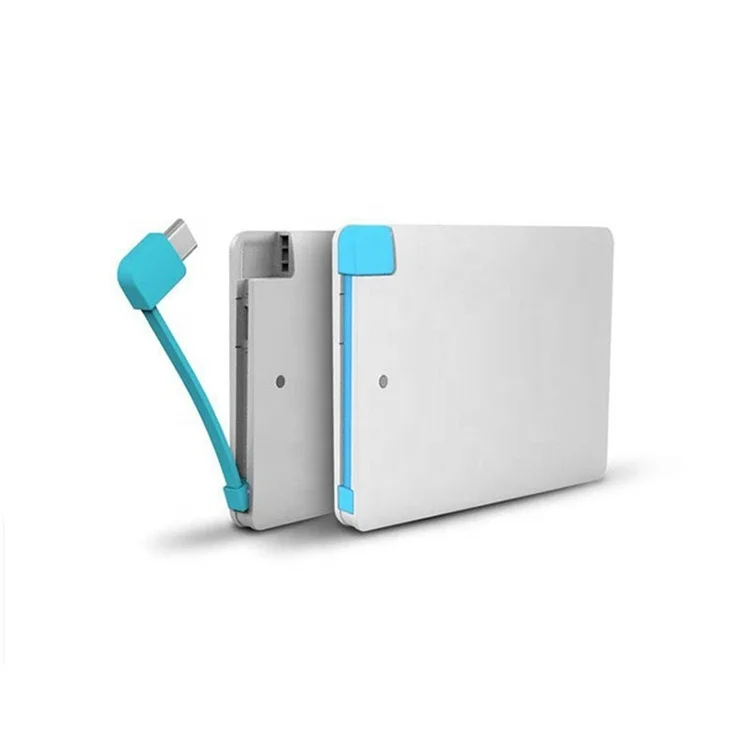 
Slimest Power Bank 2500mAh, Portable External Battery for Mobile Phone 