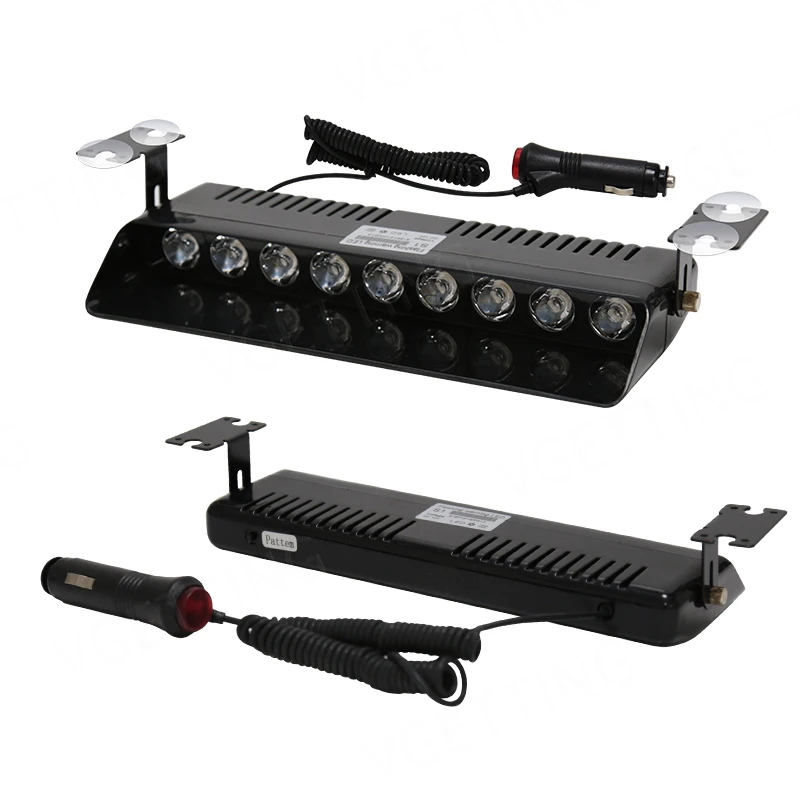 Car Interior Front Windshield Strobe Lights Warning Flashing Beacons Emergency Lamp Auto Accessories Super Bright
