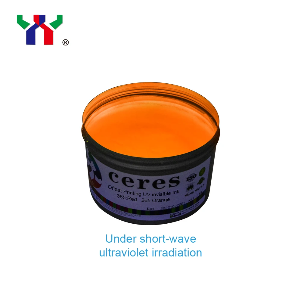 Ceres manufacturer hot UV Invisible Ink 365:Red 265:Orange Cheap as chips Dual Band