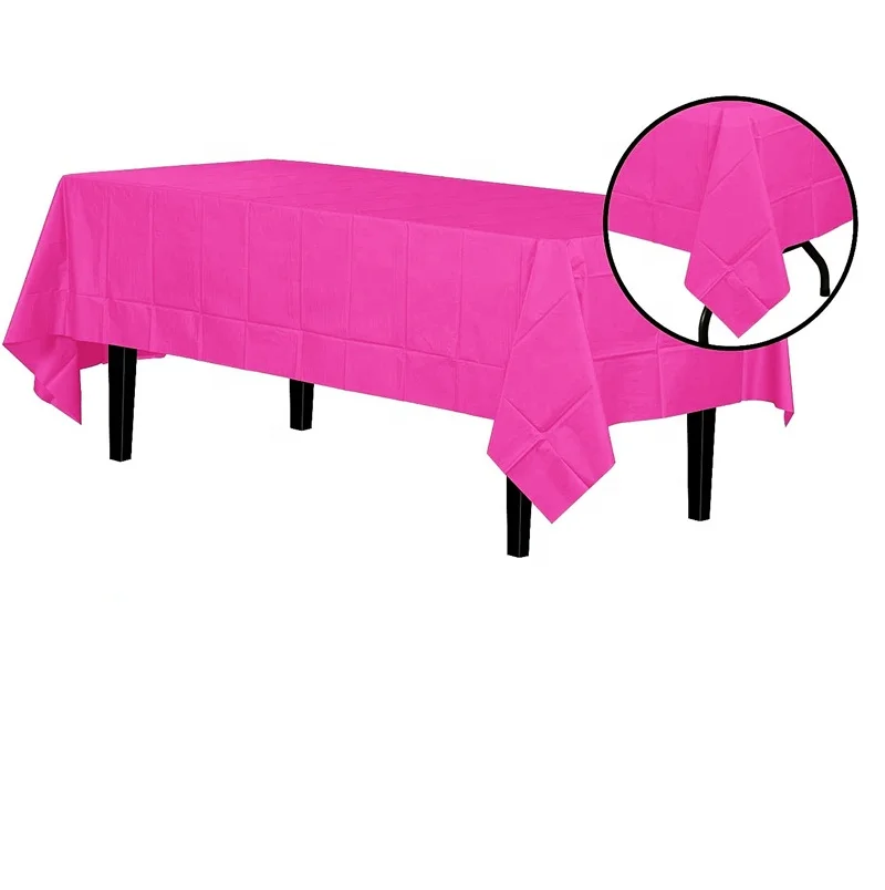 Disposable Rectangular Table Covers Plastic Tablecloth