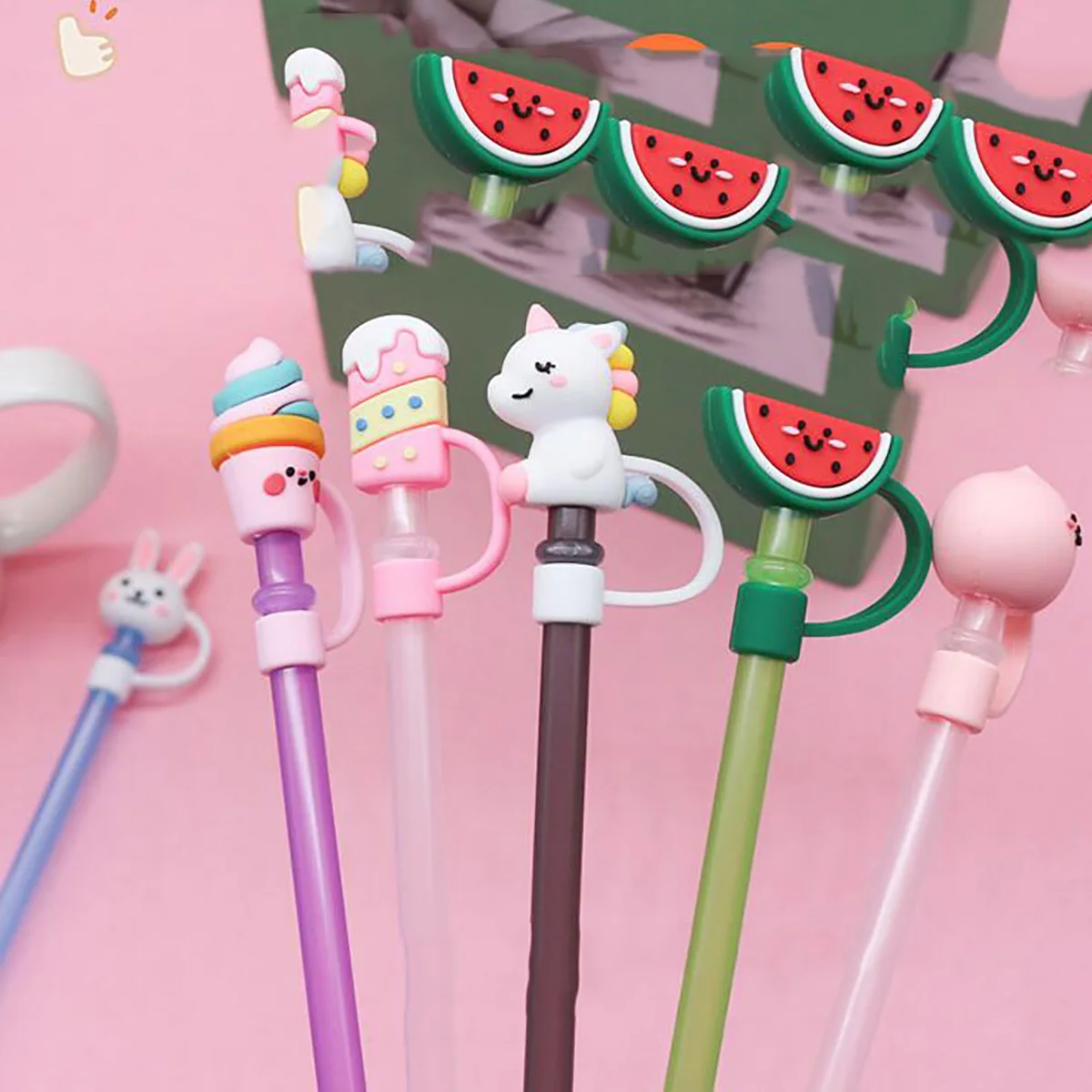 Silicone Spill Proof Stopper Straw Straws Plug Tips Food Safe Tumbler Straw Cover