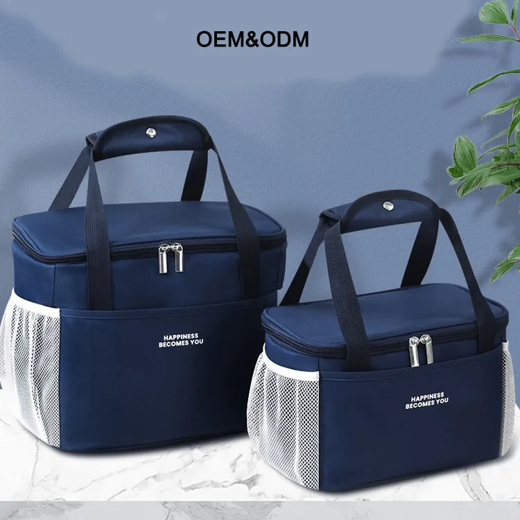 Oxford Cloth Picnic Bag Waterproof Thermal Insulation Portable Lunch Cooler Bag Takeaway Delivery Bag