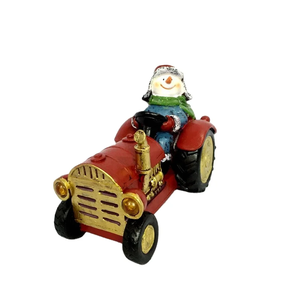 Battery Operated Tabletop Decoration Home Decorative Lights Polyresin Car for Indoor Outdoor Use