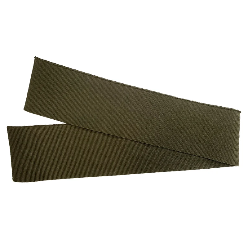 Knitted ribbed hem Pure cotton and spandex material 2*1 weave