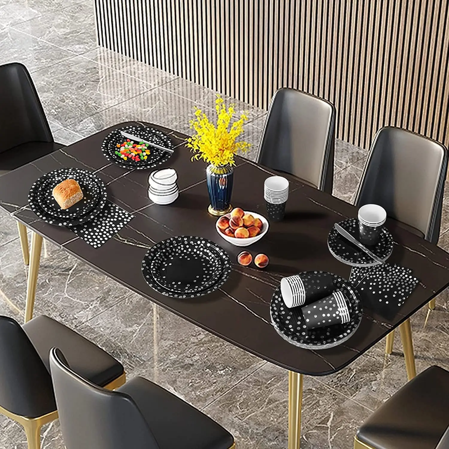 Eco- friendly Disposable Party Food Paper Plate Disposable Tableware Set Party Supplies dinnerware sets