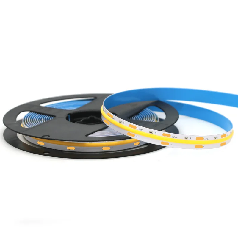 No dot high end led chip flexible ribbon  tape rope 24V cob led strip light