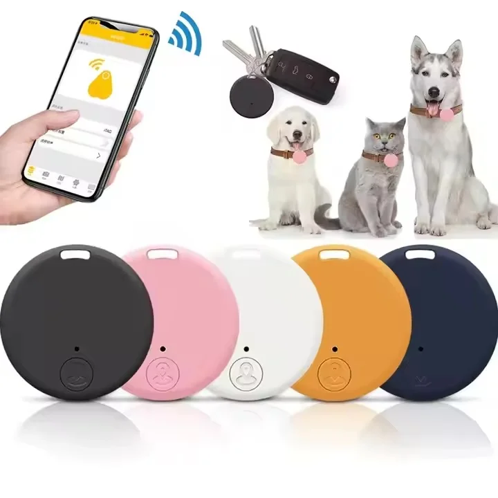 Custom New Smart Bluetooth Finder Locator Tracker Android IOS Universal Pet Tracker Global Pet Locator Airtag Anti-Lose