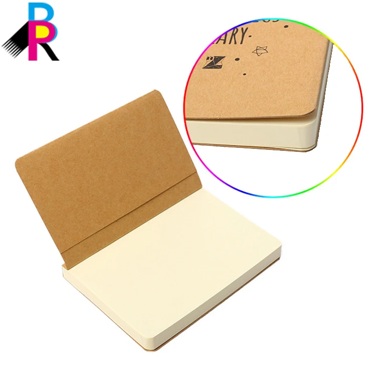 Custom Luxury  Kraft Paper School A4 Mini Pocket Diary Notebook