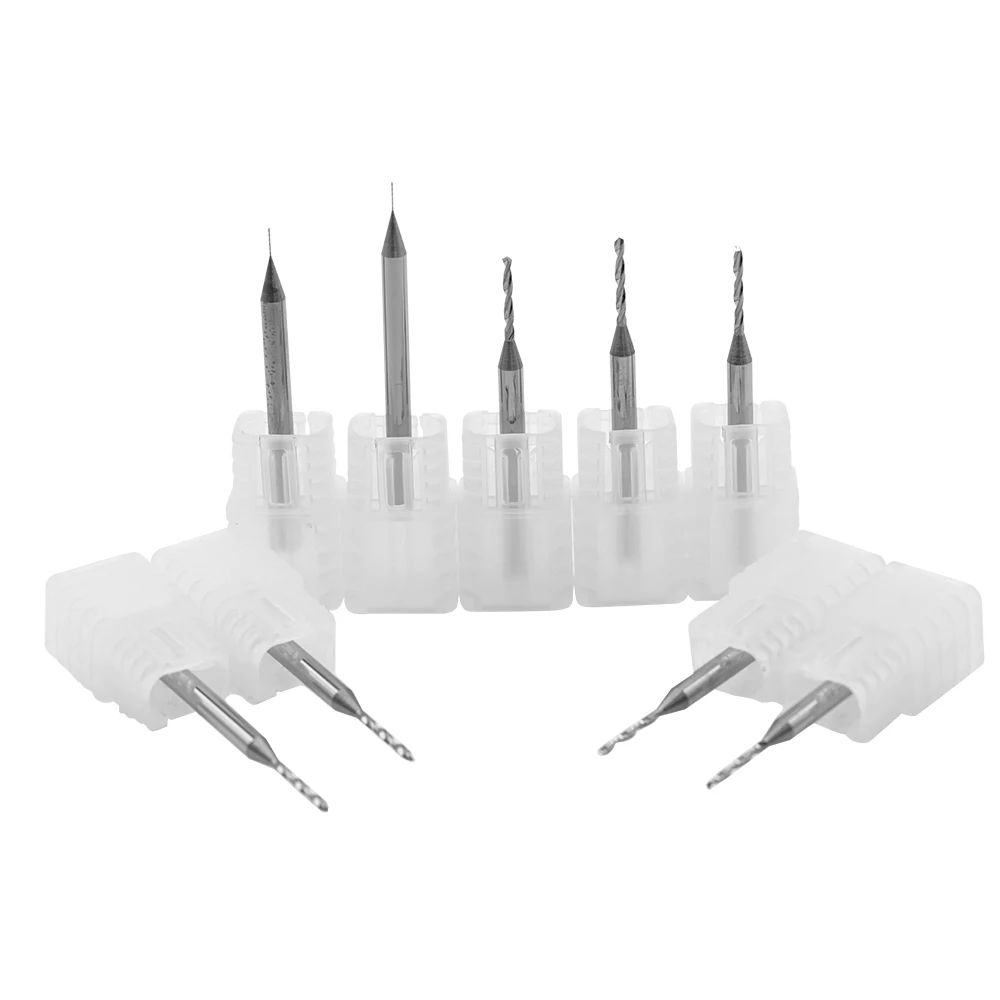 OEM Customized 0.52-3.99mm 2 Flute Cemented Micro Drill Bits Carbide Twist Drilling