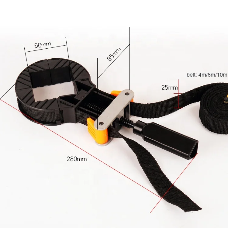 Woodworking Belt Corner Clamp 4m 6m 10m Nylon Belt Clamp Picture Frame Clips