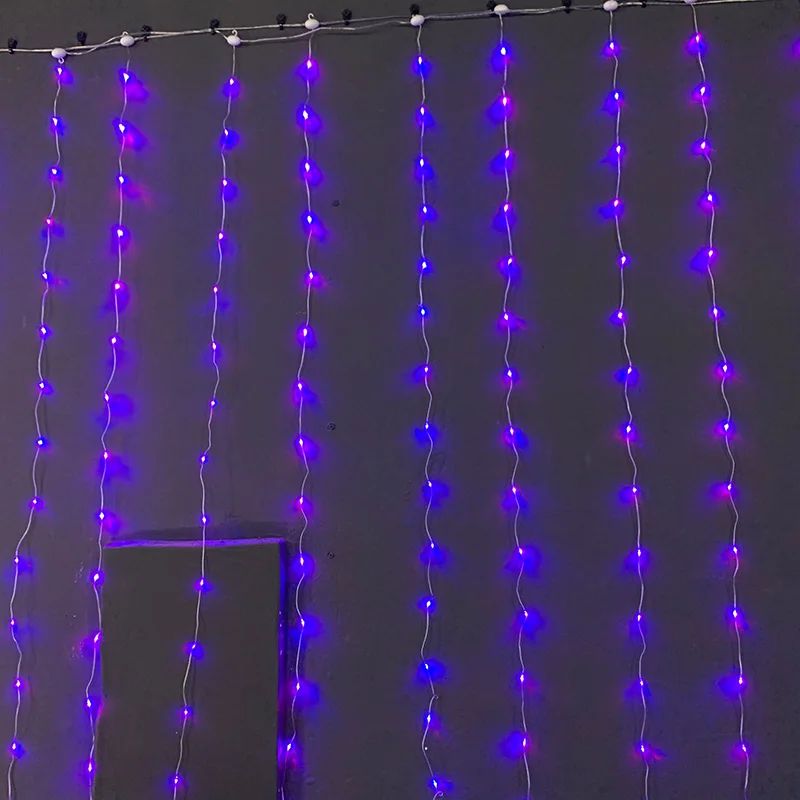 
Window Curtain String Light 300 LED Remote Control USB Powered Waterproof Fairy Lights for Christmas Wall Decorations 