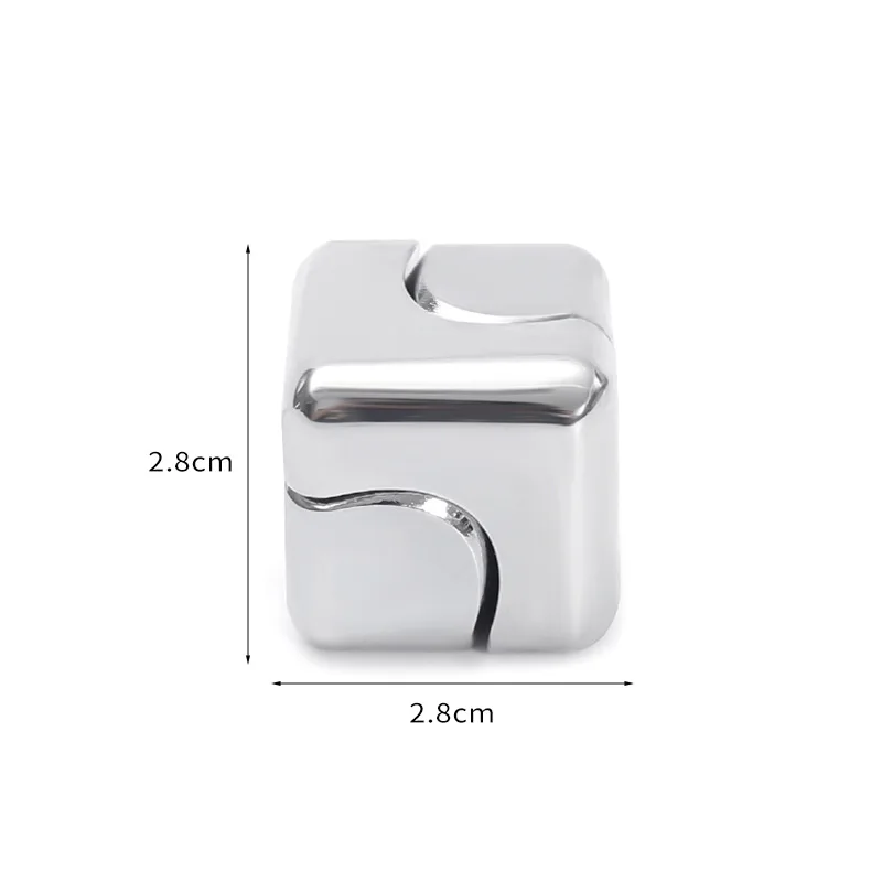 New Mini Anti Anxiety Stress Relief Metal Aluminum Alloy Magic Finger Fidget Decompression Toys Spinner Cube Sensory Toy