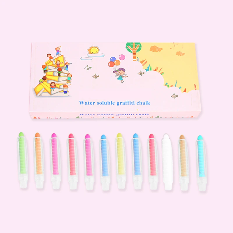 Hot Sale 24 Colours Blackboard Chalk For Class Colored Chalk Small Cheap Color Chalk