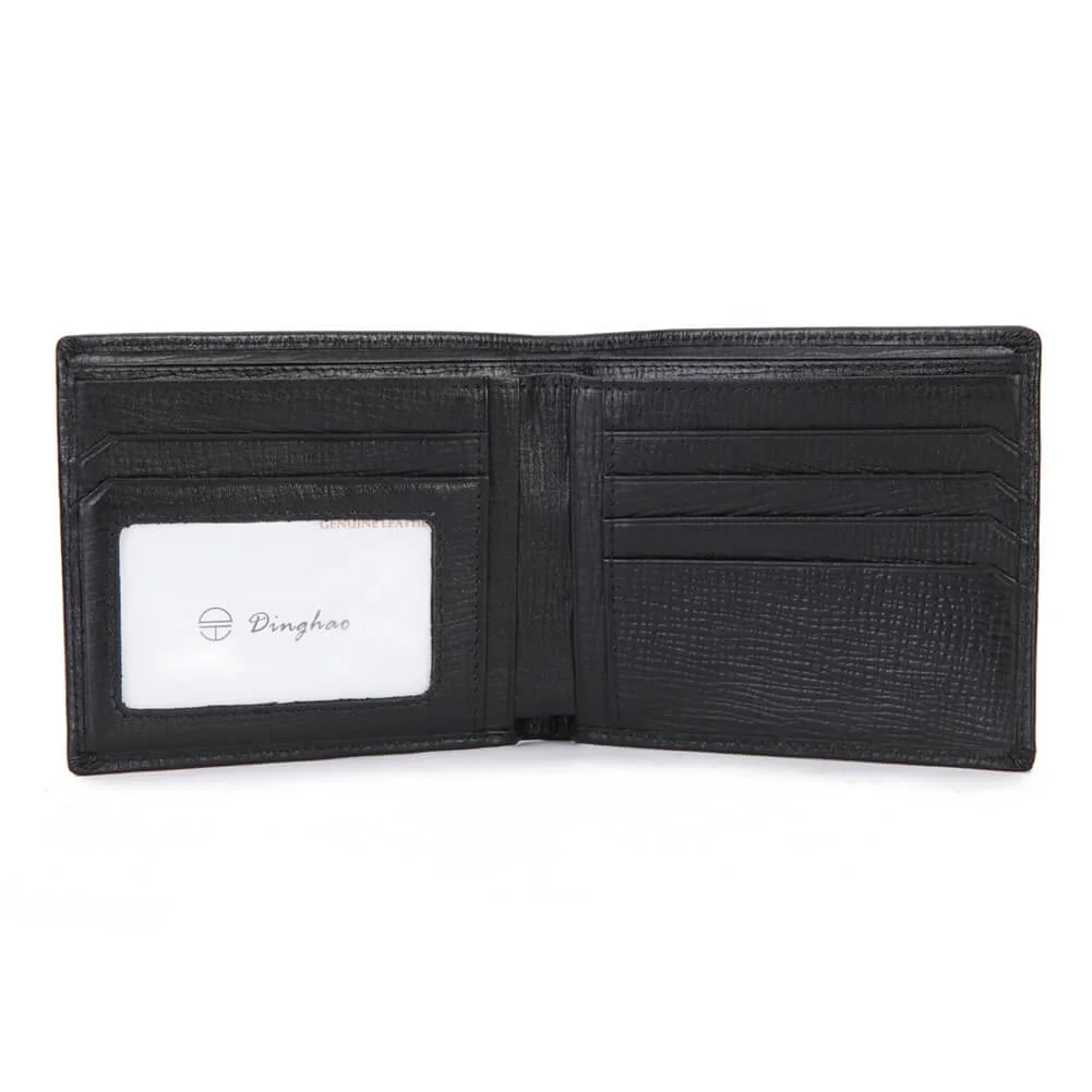 Hot Selling Genuine Leather Credit Card Holder Wallet RFID Blocking Top Grain Leather Card Wallet Bifold Mens Leather Wallet