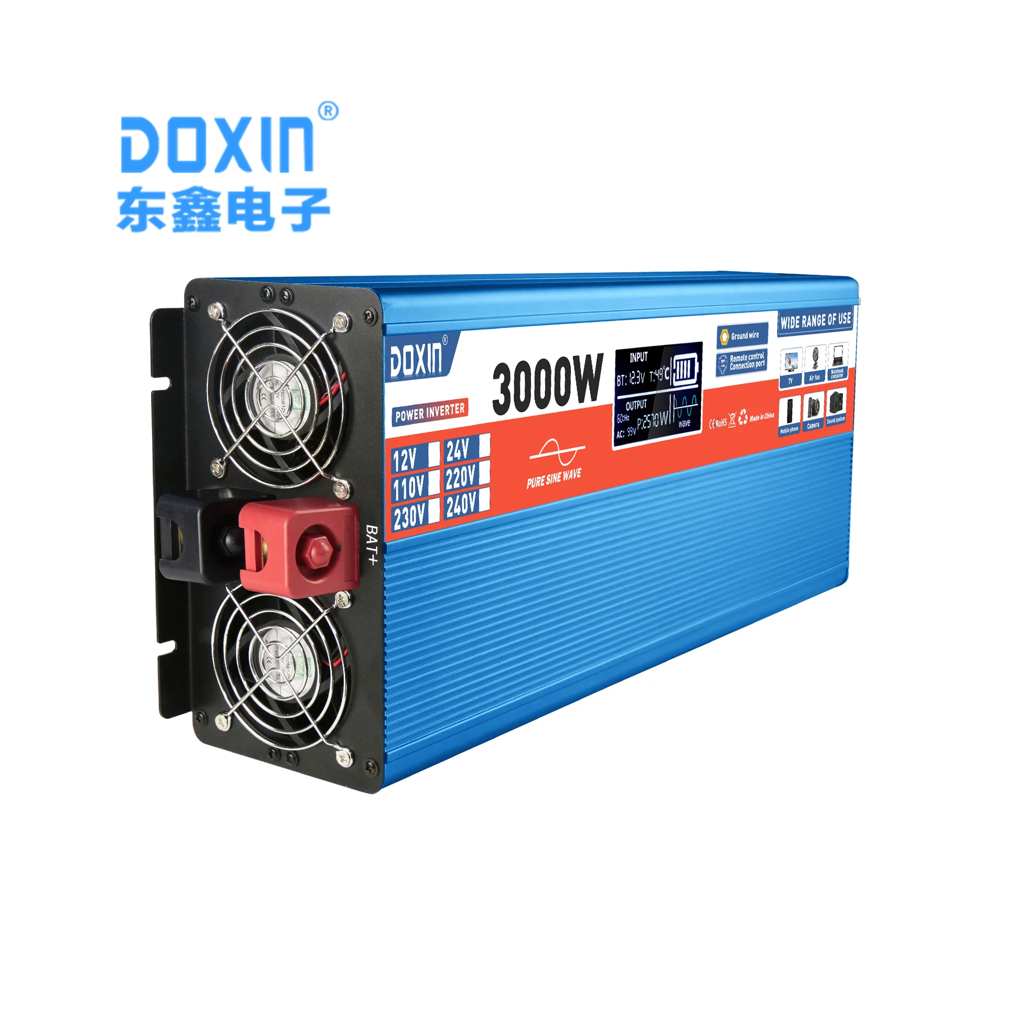 3000 Вт/5000 Вт высокочастотный чистый синусоидальный инвертор контроллер солнечного заряда преобразователь регулятора