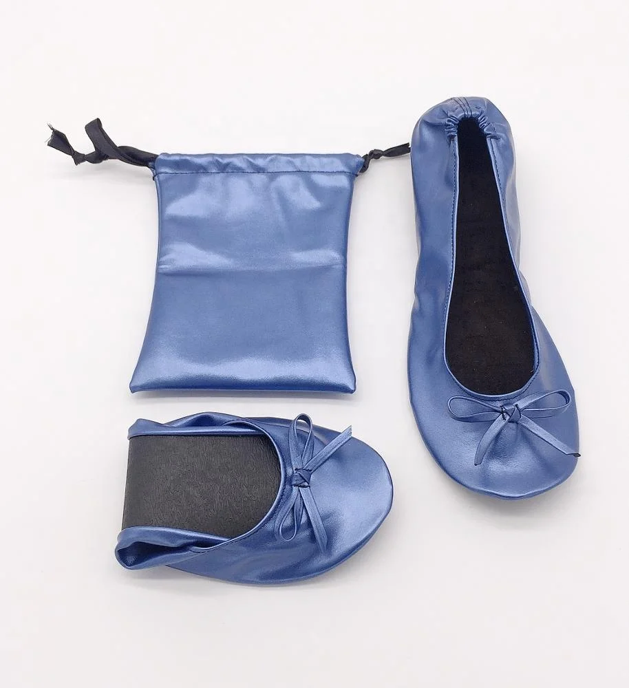 OEM Colorful women shoes High Quality Lady Casual Ballerina Shoes Fold Flats