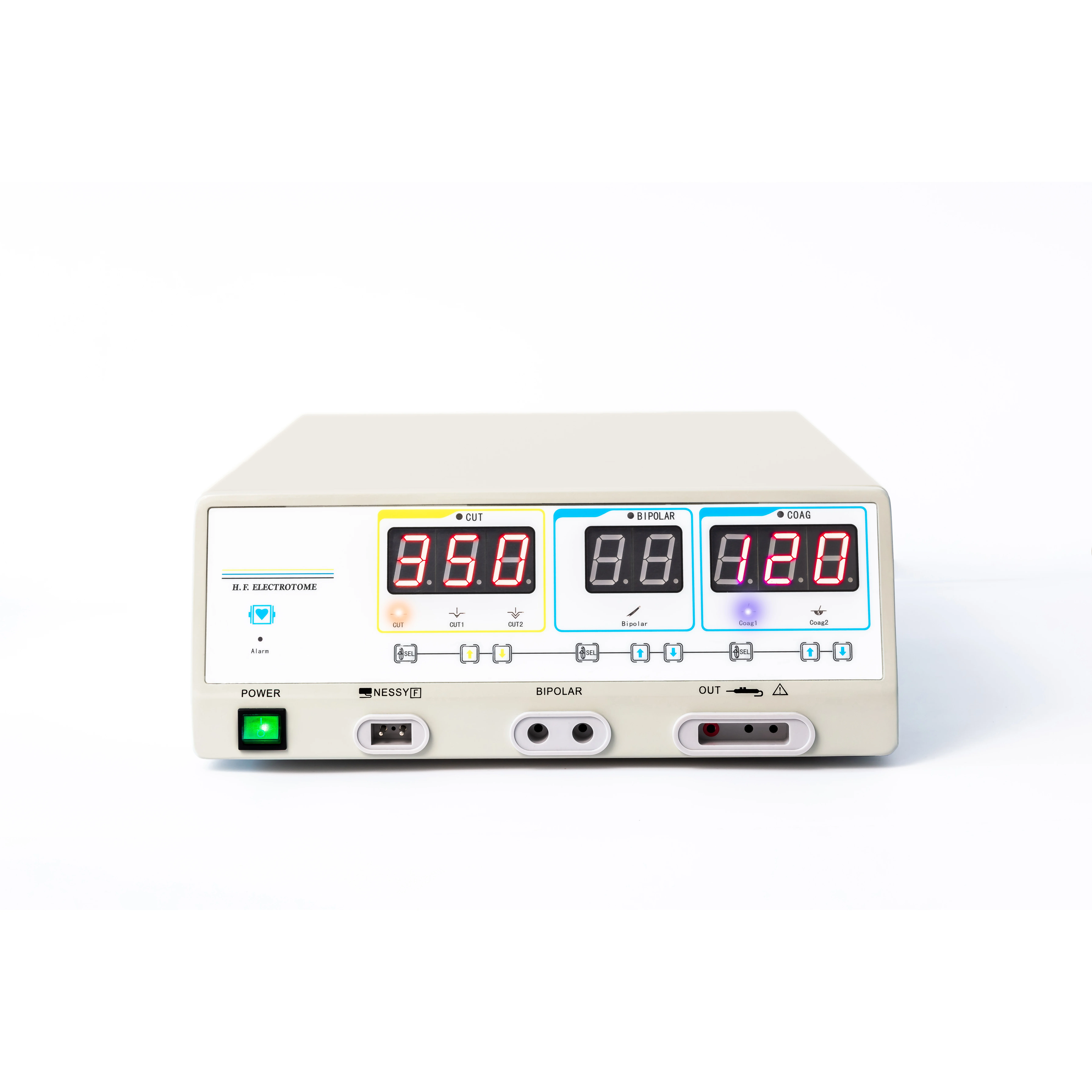 Six Working Modes Portable Surgical Diathermy Machine 350 Watts Monopolar Bipolar Function Electrosurgical Unit
