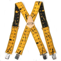 wholesale custom suspender for men Heavy Duty utility Clips 2 inch Wide Elastic Work braces
