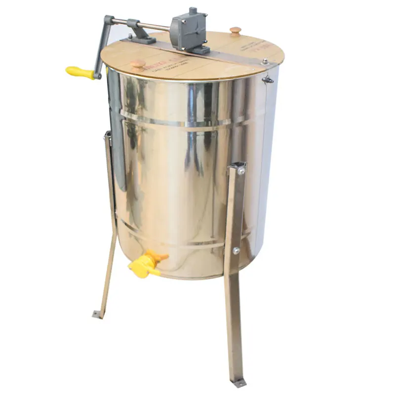 4 Frame Stainless Steel Manual Honey Extractor