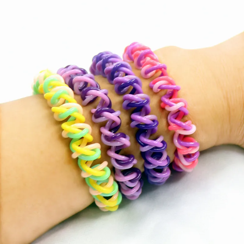 Двухцветный телефонный провод шнур резинка для волос женские высокоэластичные аксессуары взрослых