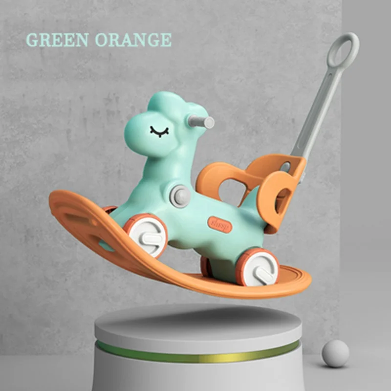 Лидер продаж, пластиковая игрушечная лошадка-качалка, Детские Игрушки для маленьких мальчиков и девочек