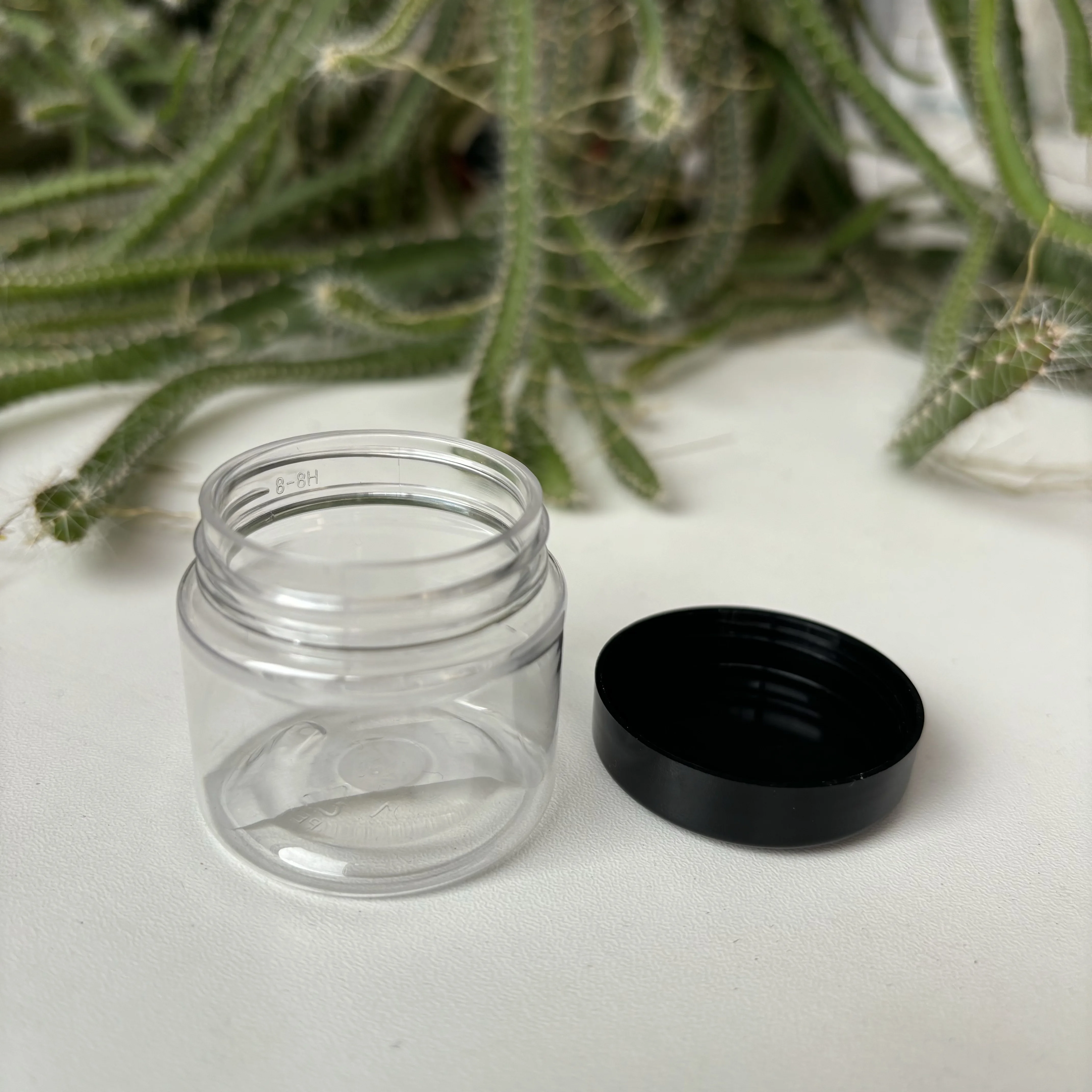 30ML PET Plastic Jars Manufacture with Silver/Gold/Rose Golden Aluminum Lid Screw Cap for Cream or Food