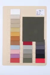 Wholesale 21*16 Plain-Dyed Twill Bamboo 106*67 Stone Washed Woven 100% Cotton Fabric For Pants Outer Bags