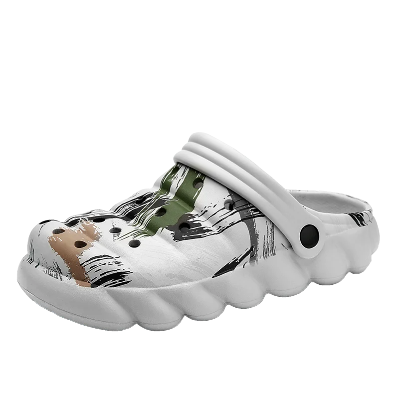 
HN0659 Design Sandales Croc Homme Tie Dye Garden Croc Colorful Kids Clogs Shoe White Clog Platform Clogs Shoes Sandal 