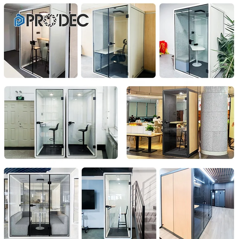 Portable House Soundproof Cabina Insonorizzata Privacy Mini Office Booth Meeting Pods Phone