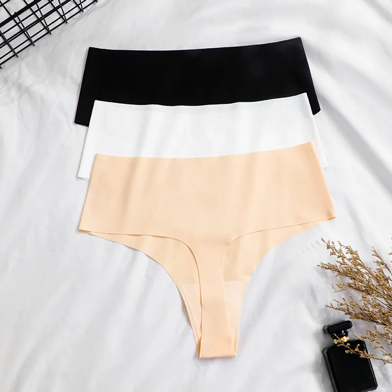 OEM&ODM Laser Cut Ladies Bikini Panties Ice Silk Seamless Panties Ice Silk Traceless Invisible Briefs Women Seamless Underwear