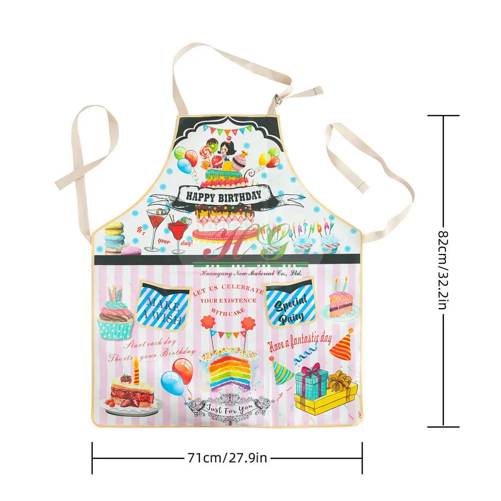 Pvc beautiful must-have home apron kitchen Dining Waterproof best choice for home