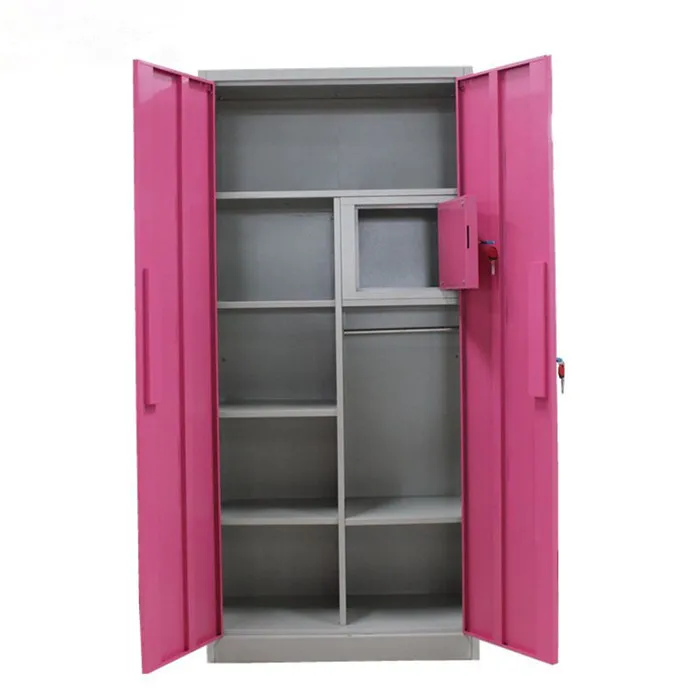 Factory directly 2 door steel almirah design with price list