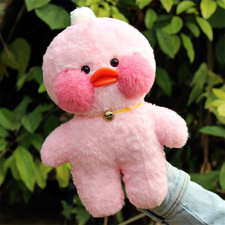 Kawaii Hyaluronic Acid Duck Stuffed Soft Lalafanfan Pink Mimi Duck Plush Toys
