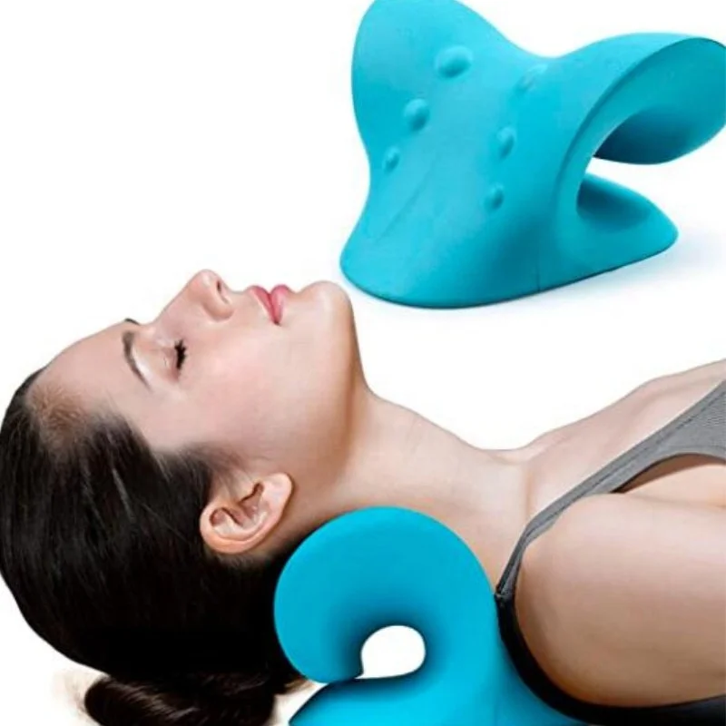Neck and Shoulder relaxer  neck traction pillow ,neck stretcher foam