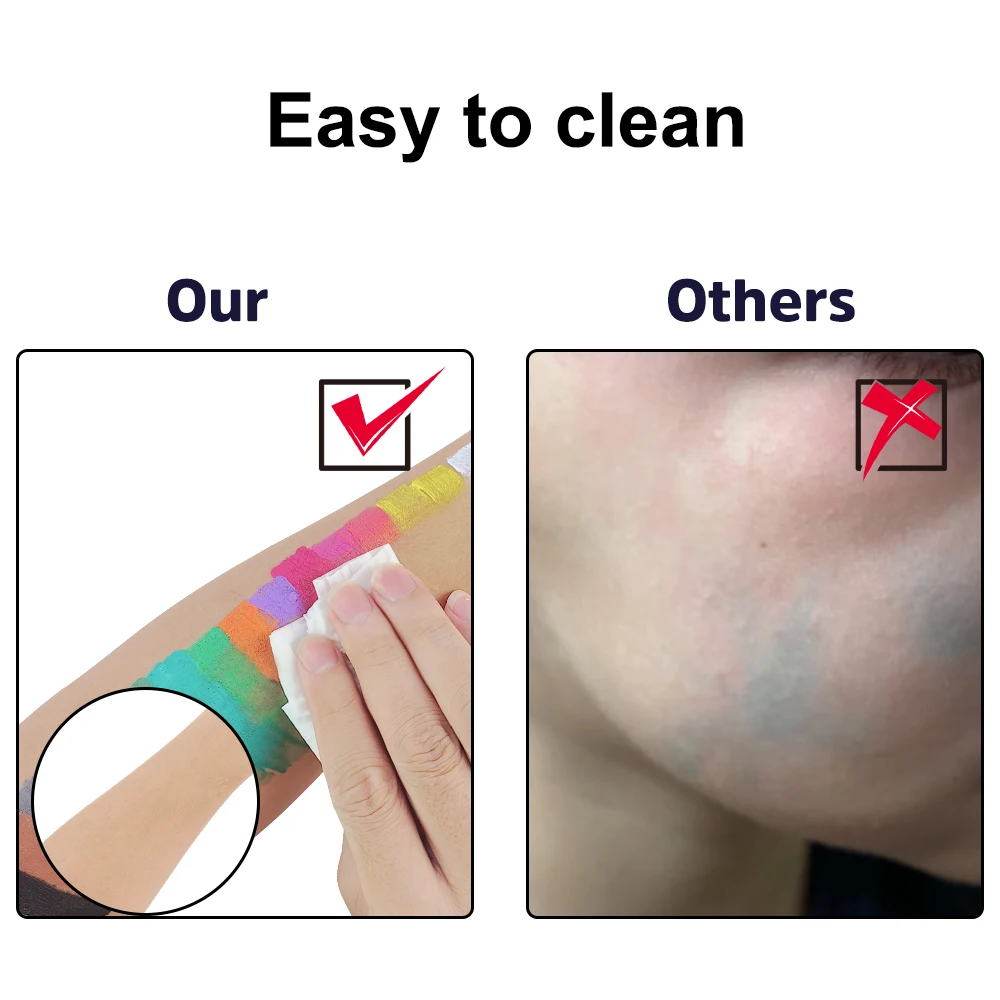 KHY Supplies Wholesale 4 Colors Kit Face Camo Camouflage Case Cammo Face Paint