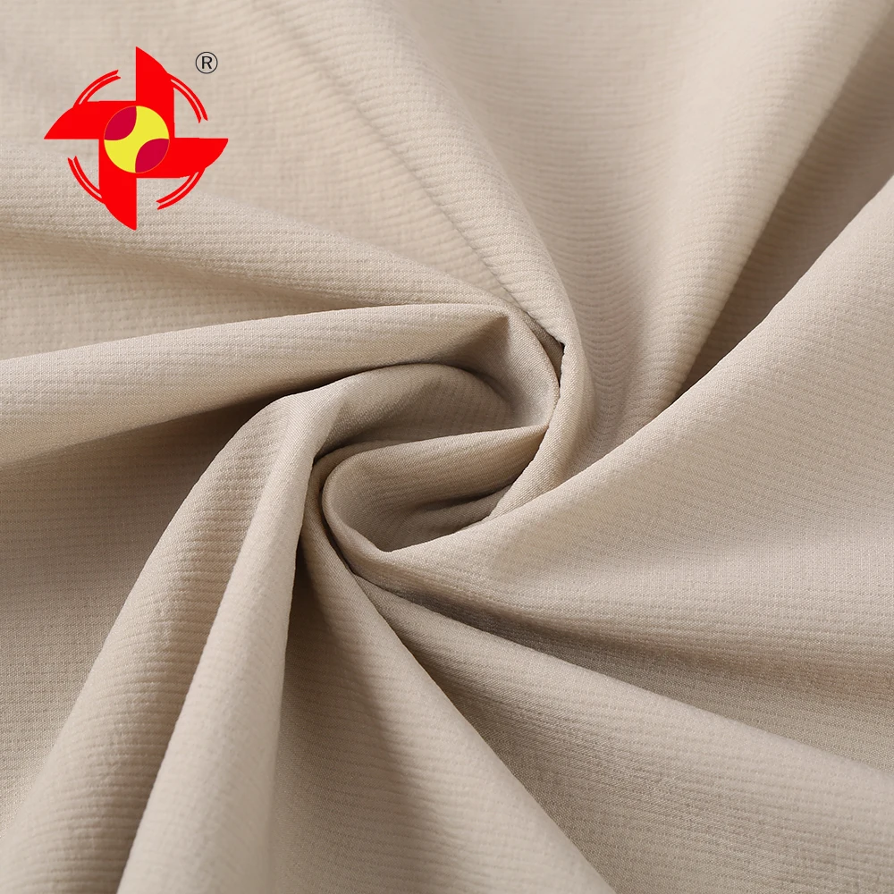Woven Elastic Waterproof Taslan Crepe Trousers 90% Nylon 10% Spandex Fabric For Outdoor Stretch Wear