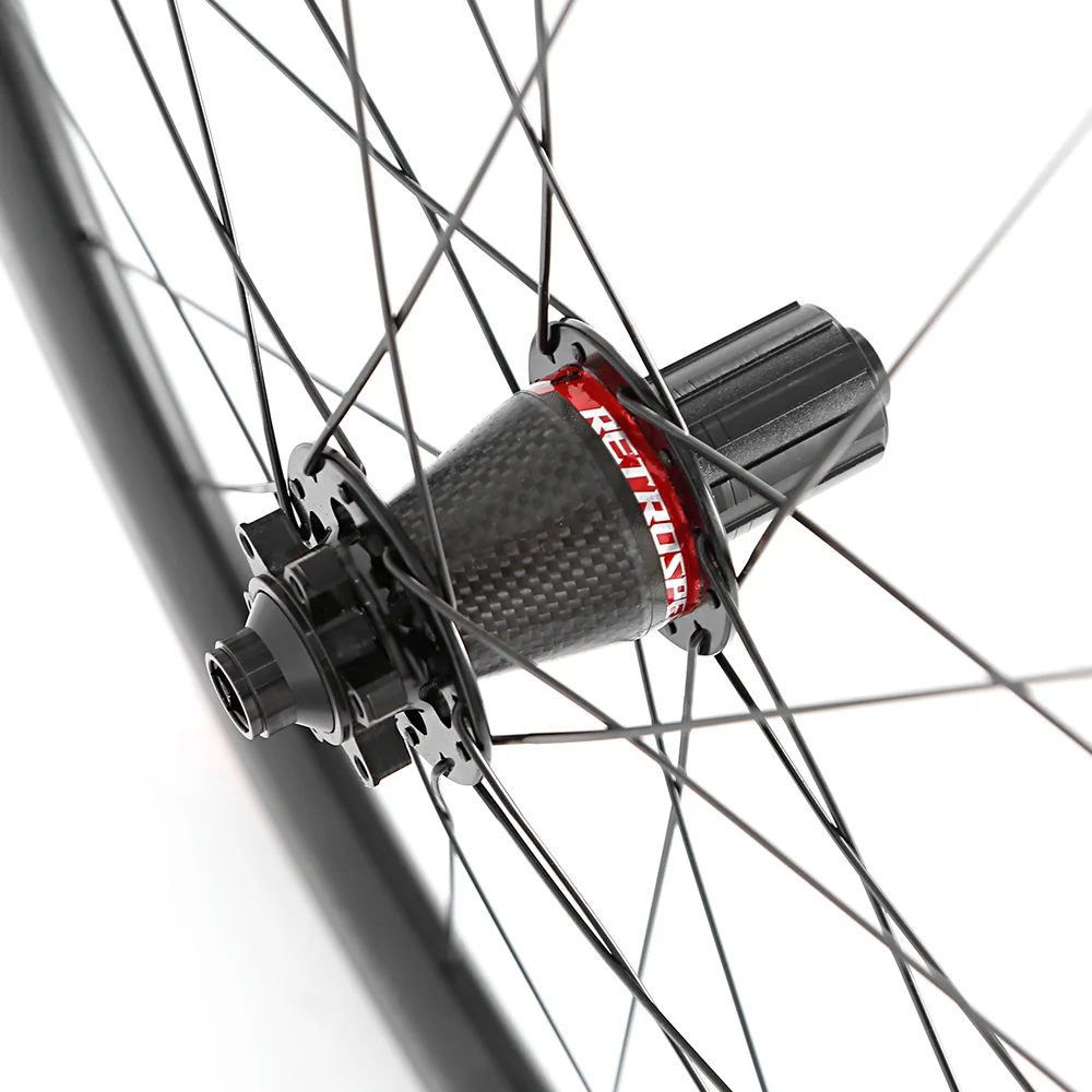 RETROSPEC RS-CBR50 Quick Release version bike wheelset 700C* H50mm carbon fiber road bicycle wheels for v brake bikes