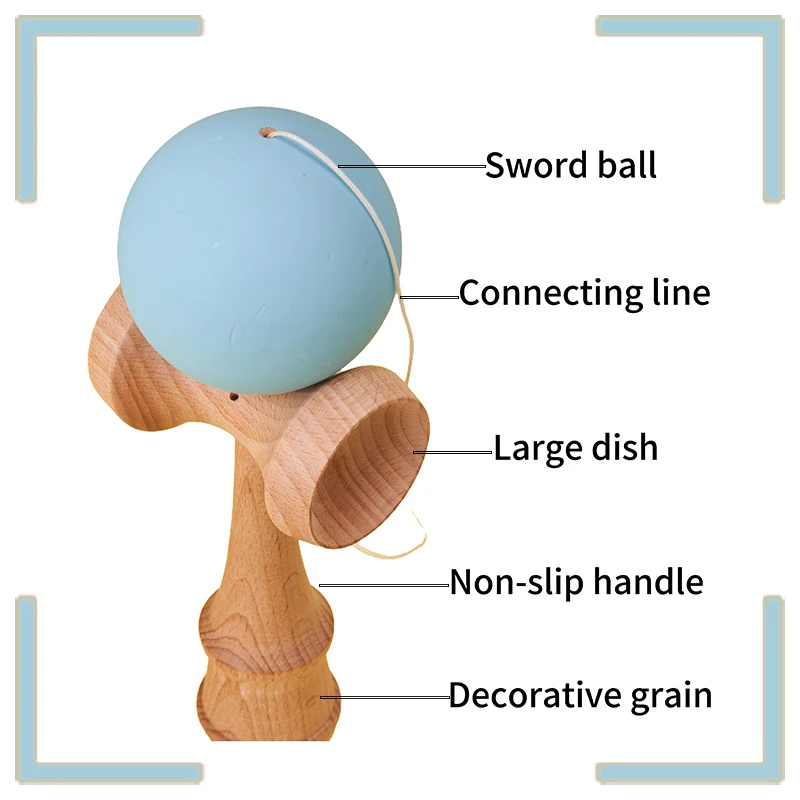 Japanese traditional toy sword jade beginner beginner learning exercise children balance force hand brain coordination