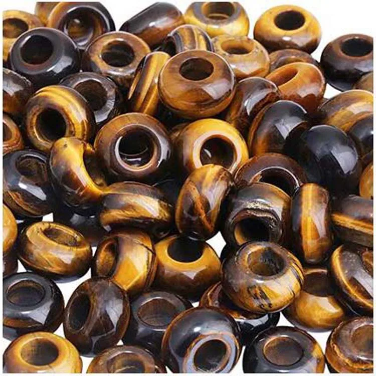 ML Natural Amethyst Gemstone Beads for Jewelry Making Rondelle Large Hole Loose Beads Pack of 10 Green Aventurine 8x14 mm