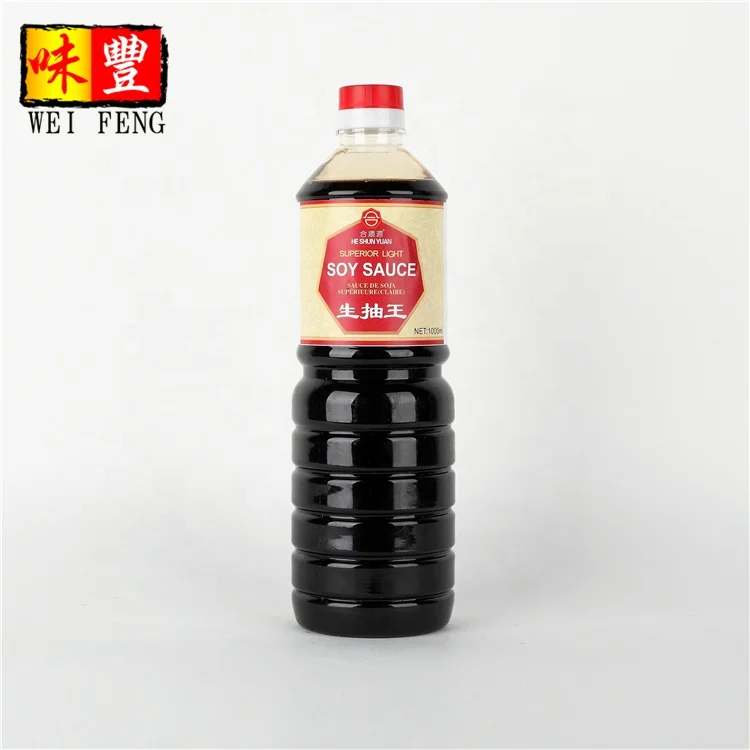 HACCP BRC OEM Factory in China Halal Chinese Light Soya Sauce 500ml Brewed Zhongshan Soy Sauce Guangdong