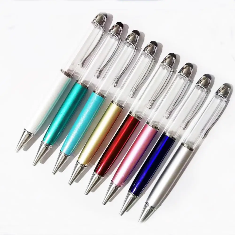 Блестящая самодельная шариковая ручка с жидким корпусом рекламные ручки сыпучим песком и
