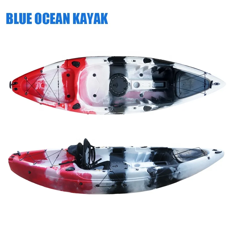 Каяк для рыбалки с электроприводом для троллинга из синего океана