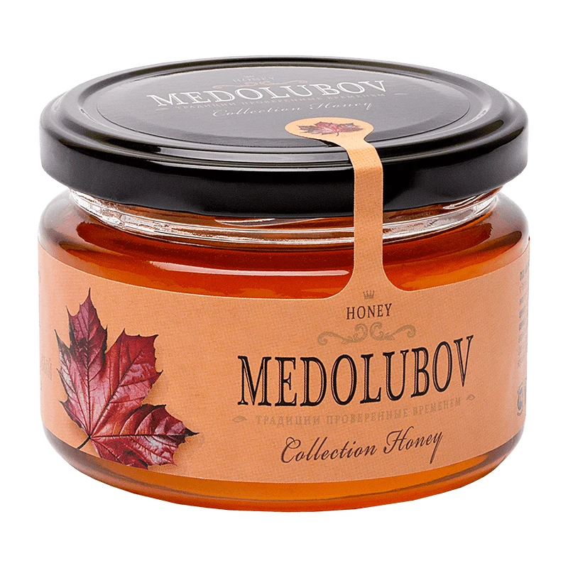 Медолув (6 банок в упаковке) 250 мл, 100% натуральный кленовый мед пищевого класса